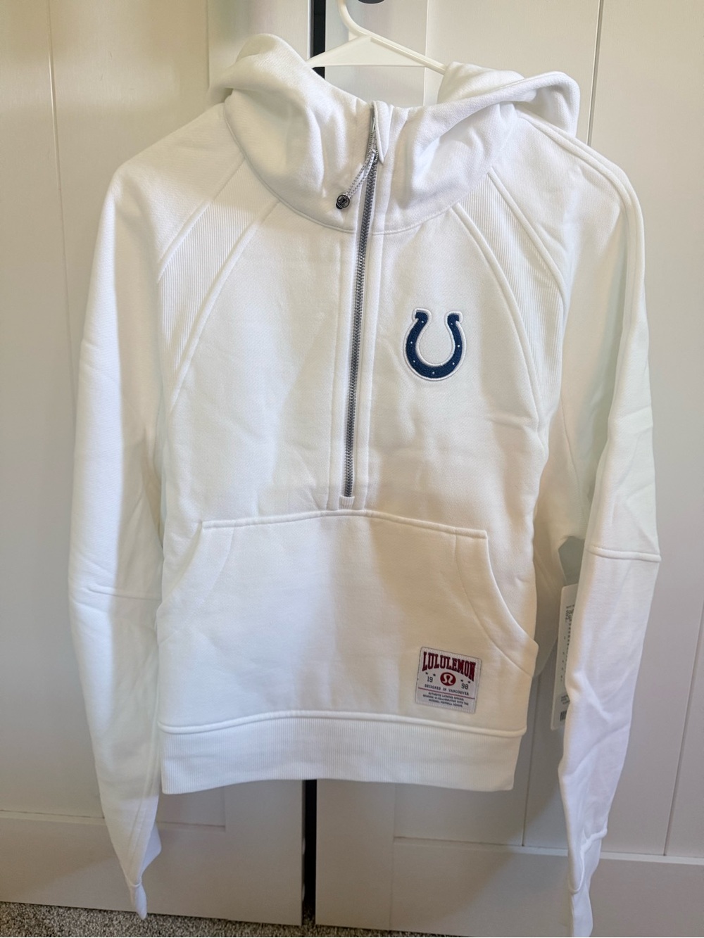 lululemon athletica White Hooded Bomber Jacket